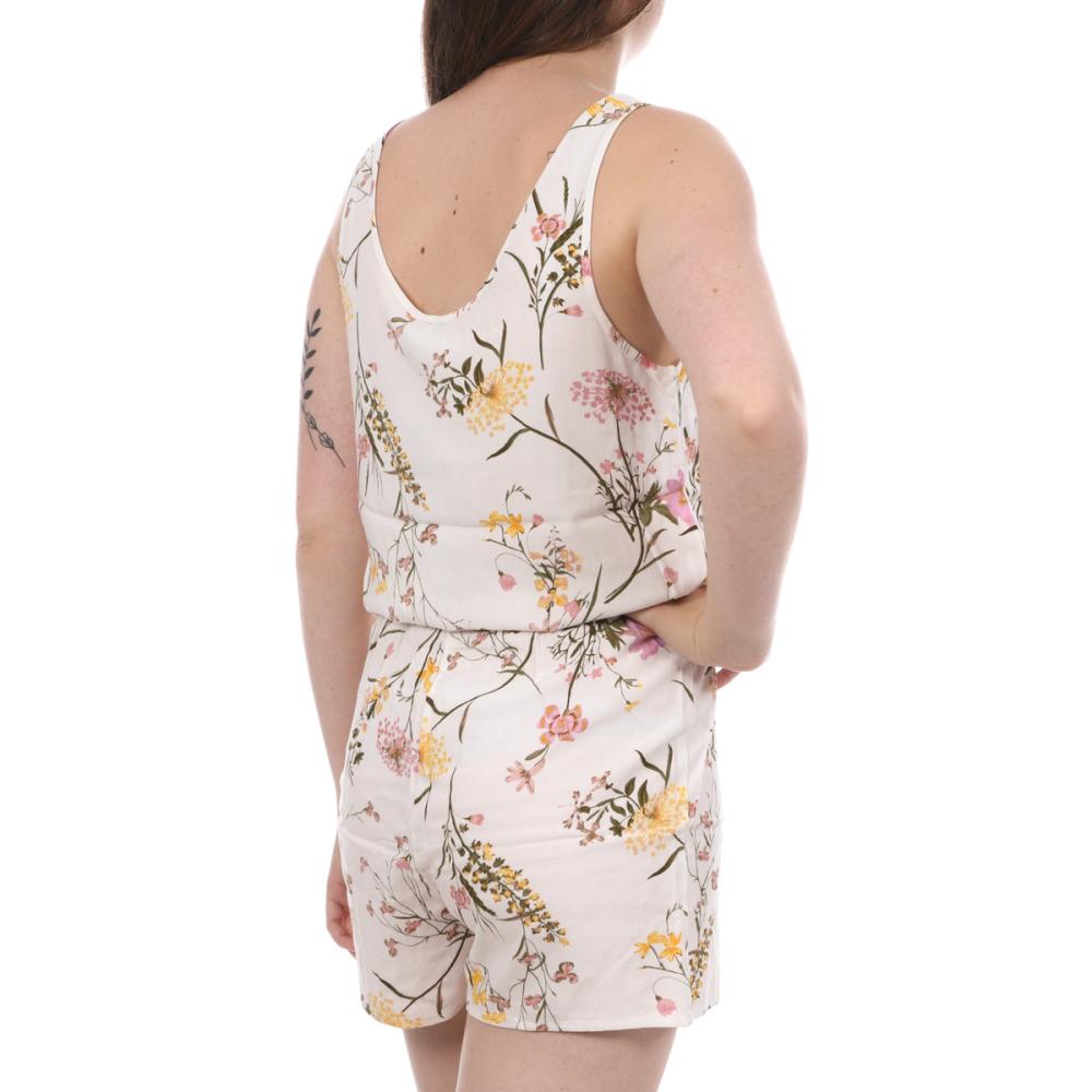 Vero Moda Combishort Blanche/Fleurs Femme Vero Moda Easy
