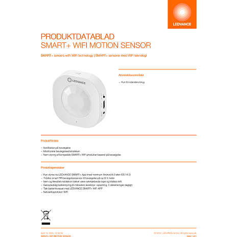 Ledvance smart+ bevægelsessensor