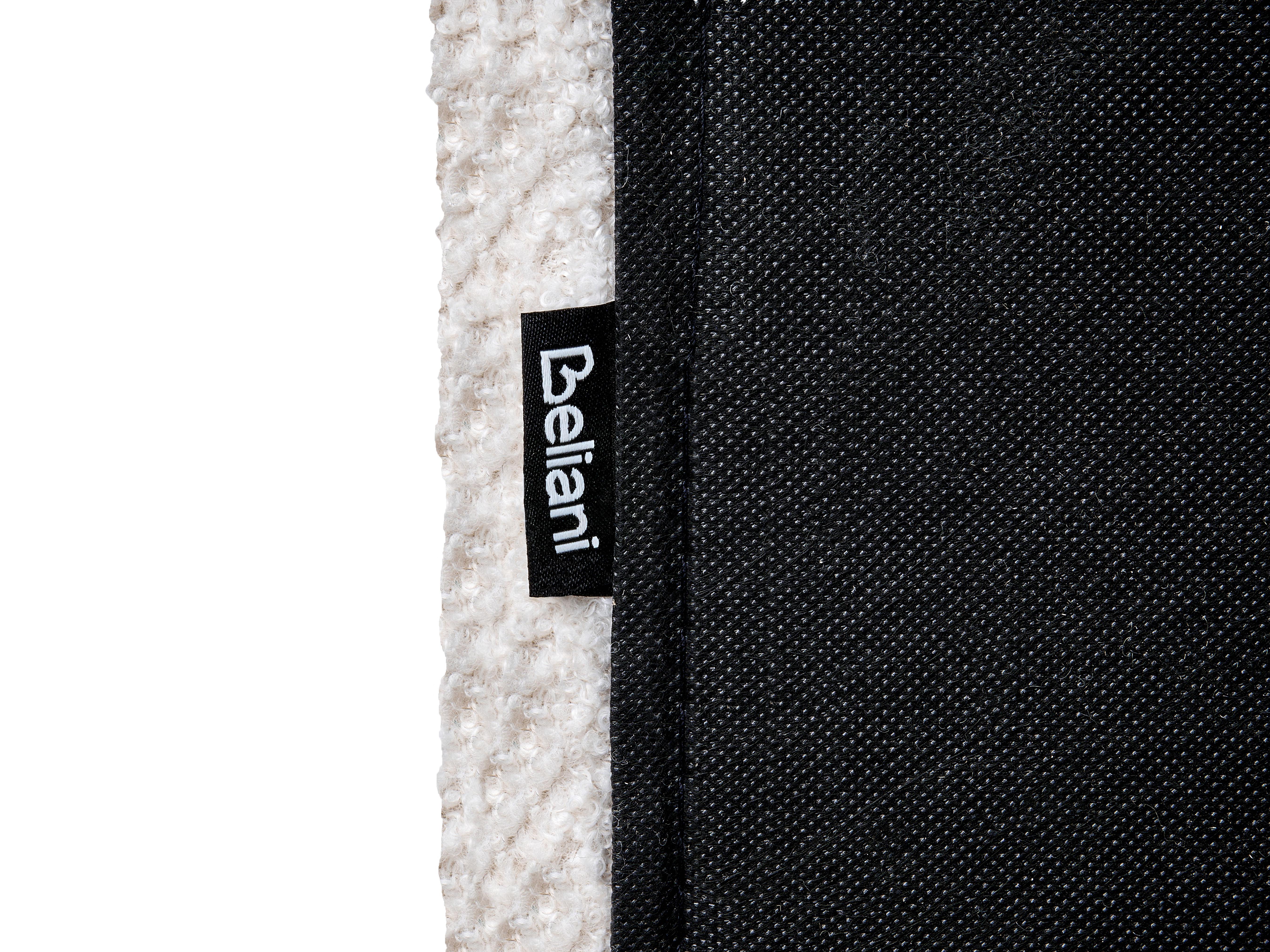 Bed Bouclé MELLE 180 x 200 cm Gebroken wit