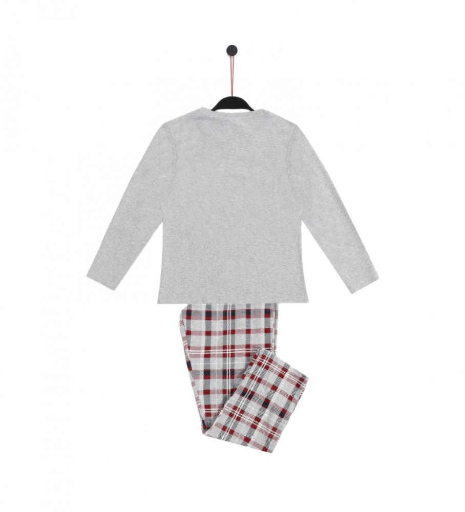 Pijama de manga comprida Admas Lou Lou Goodnight cinza