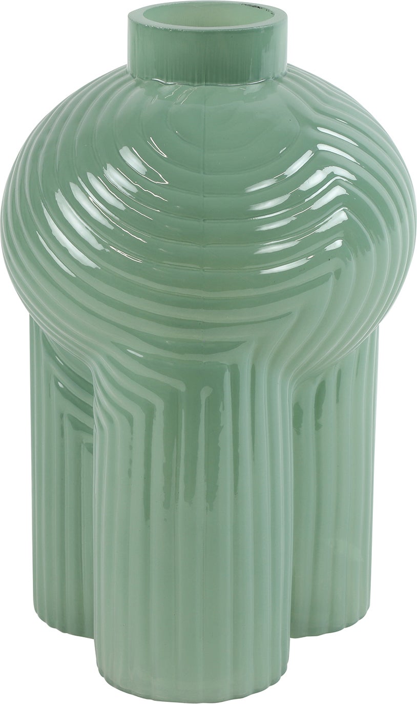 Countryfield vaas Ledger groen D 16,5 H 25 cm