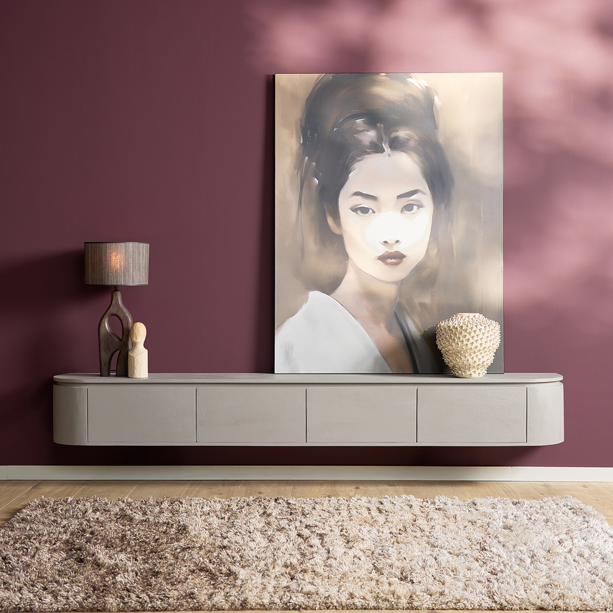 Tv meubel Houdini Taupe 240 cm