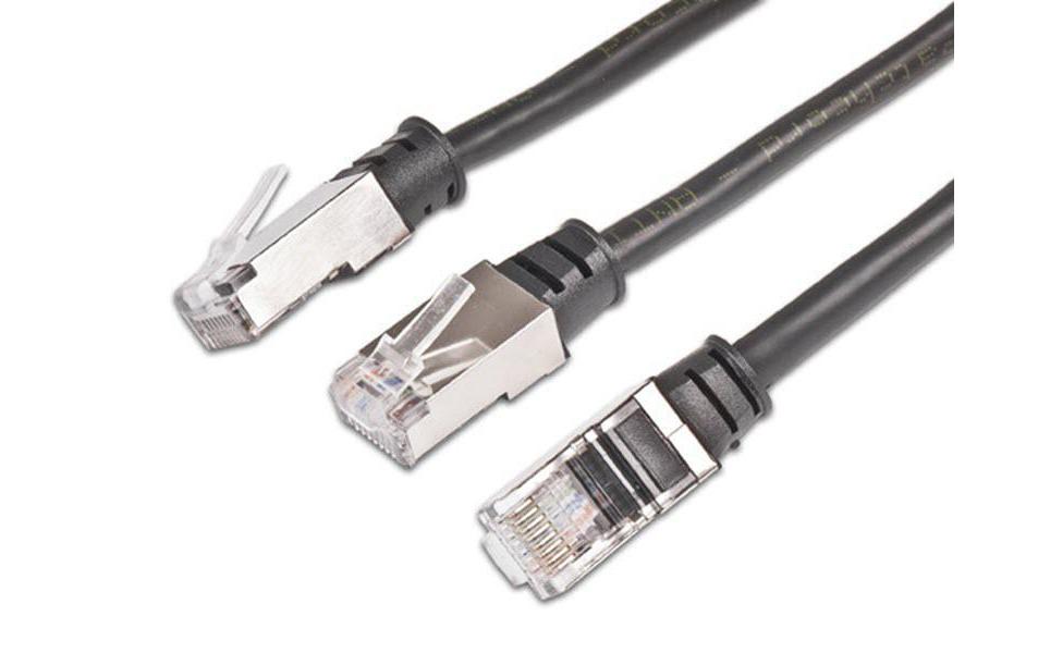 Patchkabel RJ-45 - RJ-45, Cat 5e, F/UTP, 15 m, SchwarzCat.5e-Patchkabel, 15 m