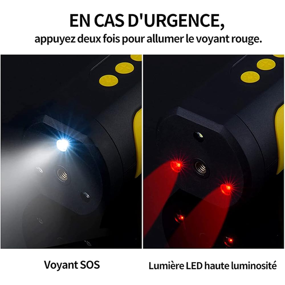 Boyuan Compresseur d'air Portable, gonfleur de Pneu 150 PSI, Batterie Li-ION Rechargeable 2000 mAh, Pompe à air de vélo, manomètre numérique, pour pneus de Voiture/vélo/Moto/Ballon : Auto et Moto
