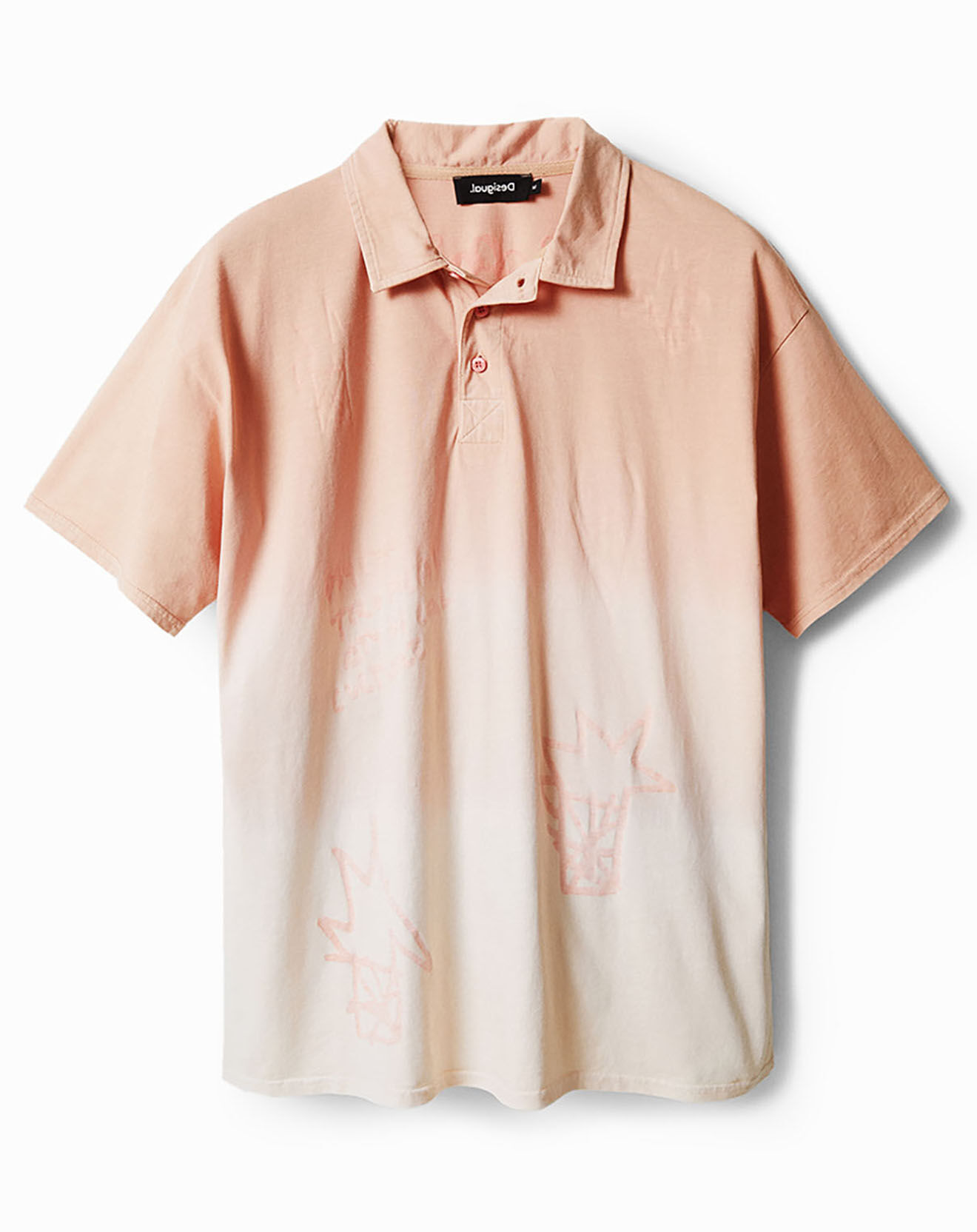 Desigual Polo Lyam orange clair