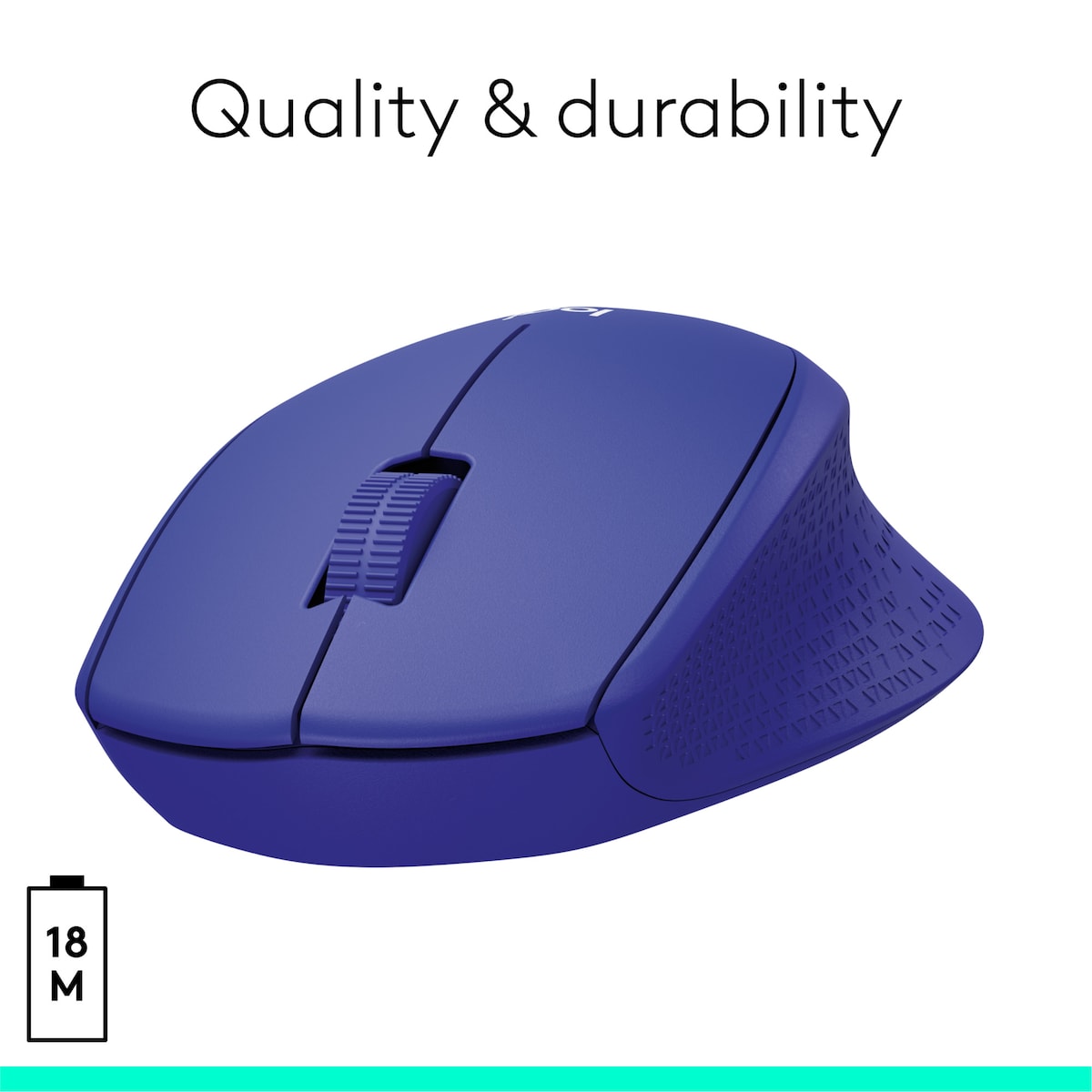 Logitech M330 Silent Plus trådløs mus (blå)