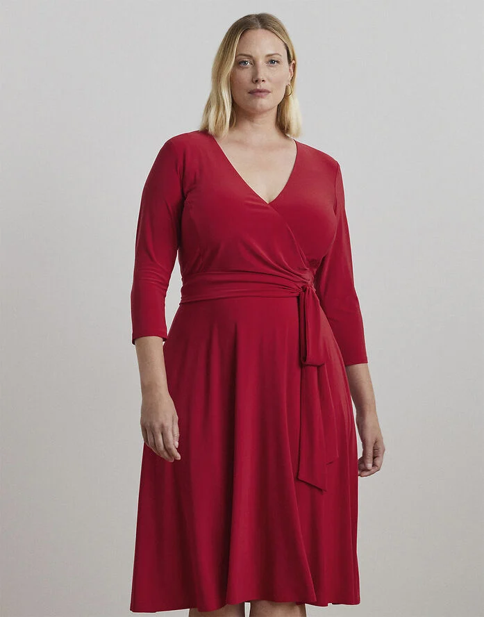 Lauren Ralph Lauren MID WEIGHT MJ-DRESS Festive red