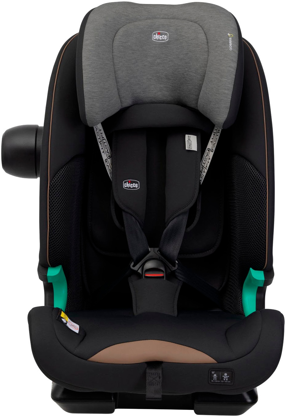 Chicco Autokindersitz »Autokindersitz Seat&Go i-Size, Posh Black« ISOFIX-Befestigung