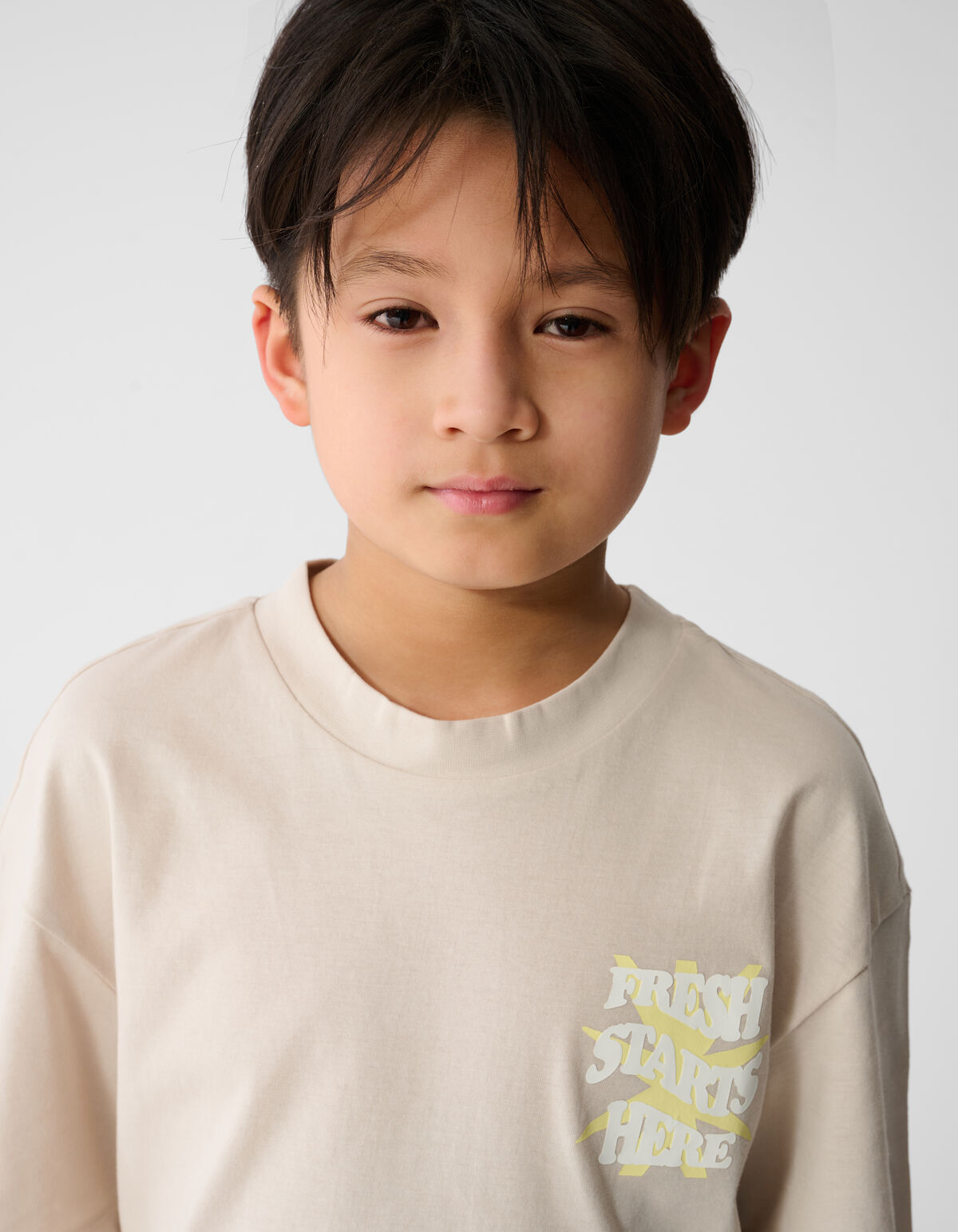 Fresh Artwork T-shirt Beige