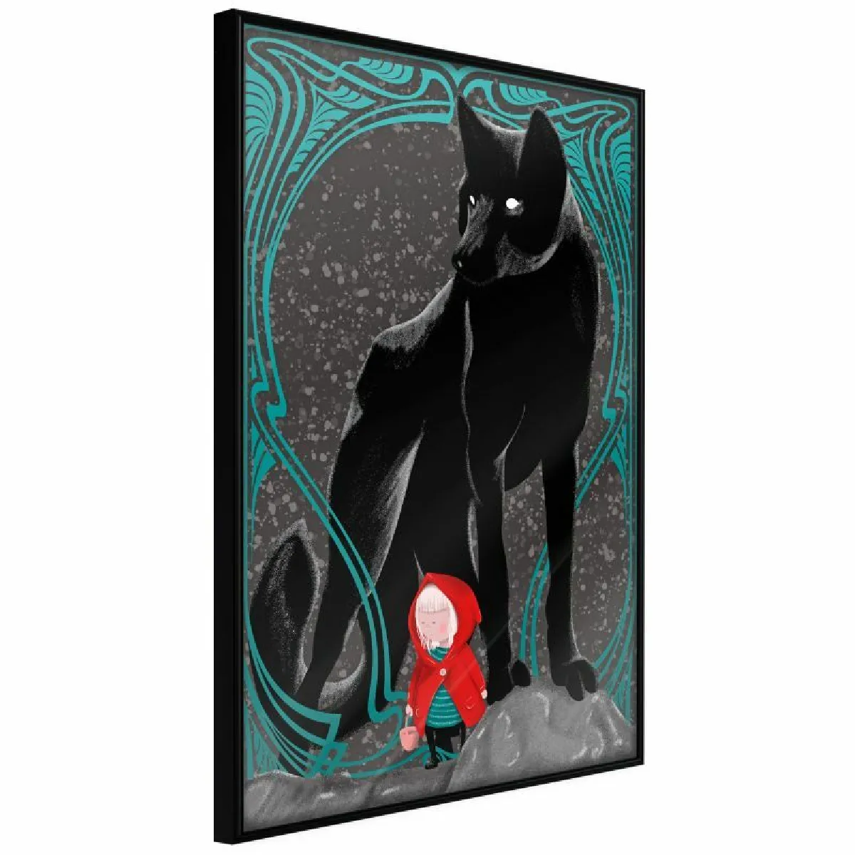 Paris Prix Affiche Bad Wolf - 40 x 60 cm - Noir