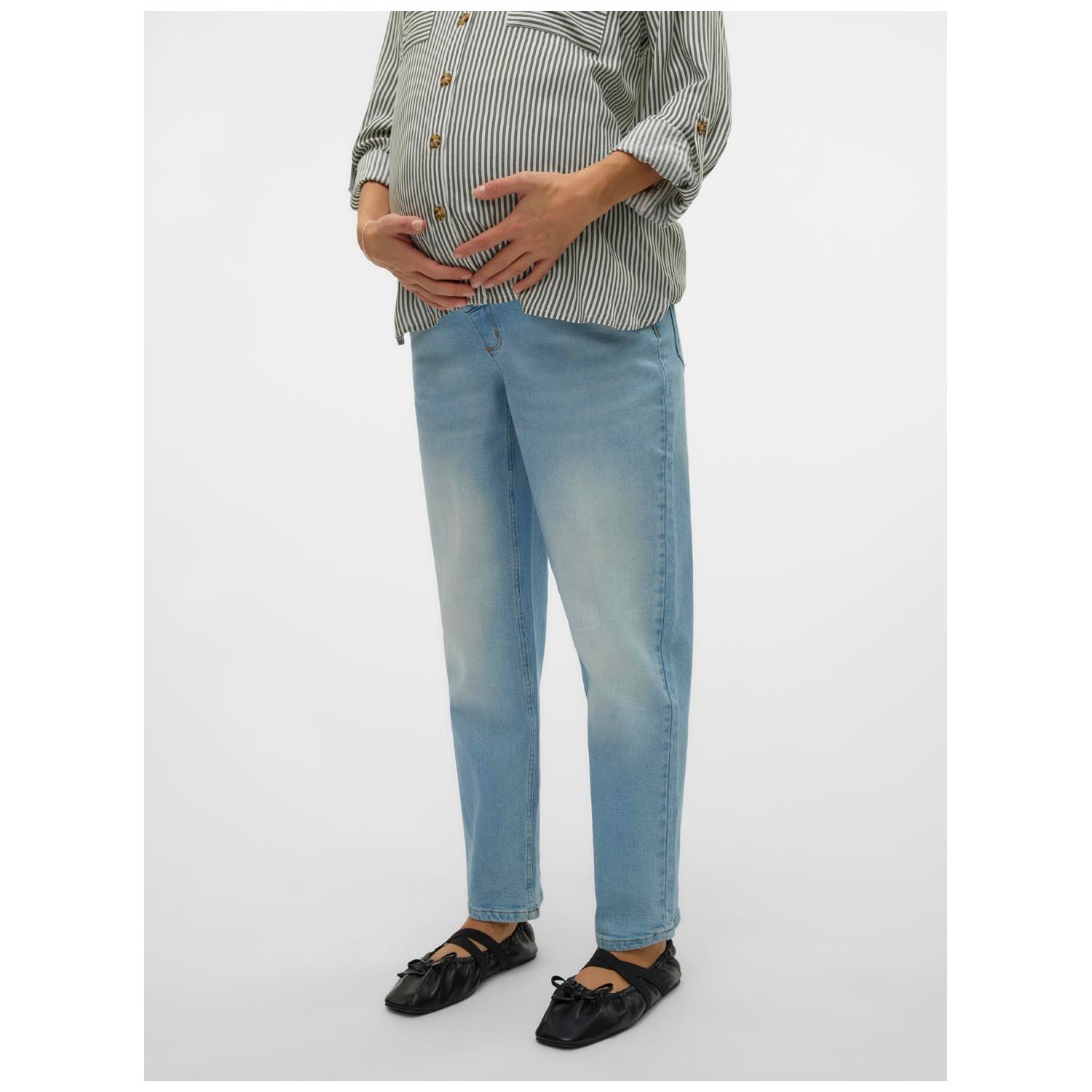 VERO MODA zwangerschapsdenim lang denim effen - Prénatal