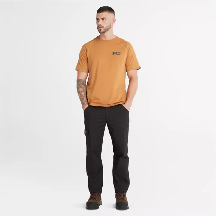 T-shirt à logo réfléchissant Timberland PRO Core pour homme en jaune foncé