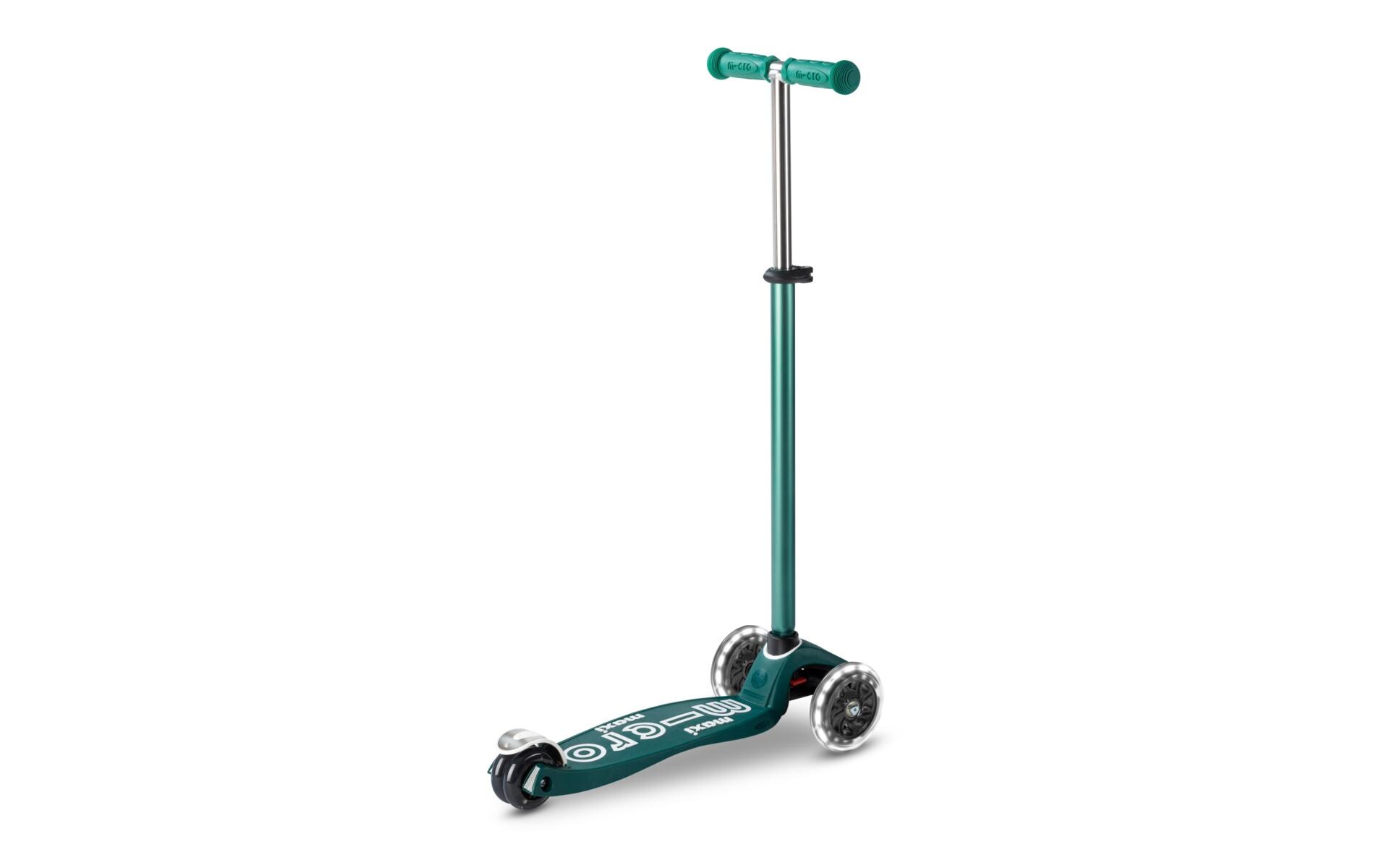 Kickboard Maxi Micro Deluxe Eco Grün<br>Kids Scooter aus recycelten Fischernetzen