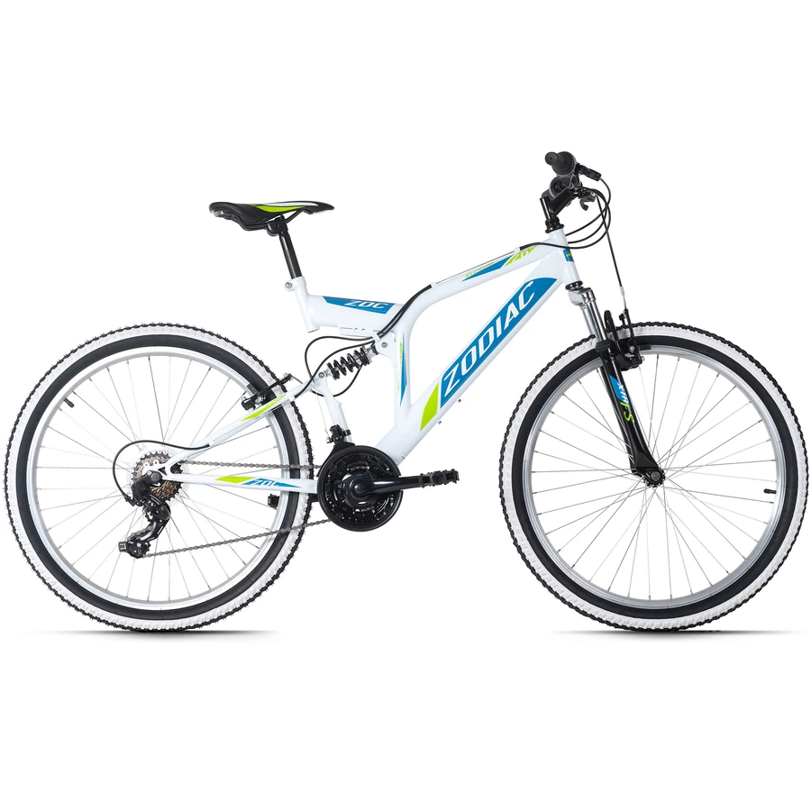 KS Cycling Mountainbike Fully 26 Zoll Zodiac 21 Gänge Weiß-Grün