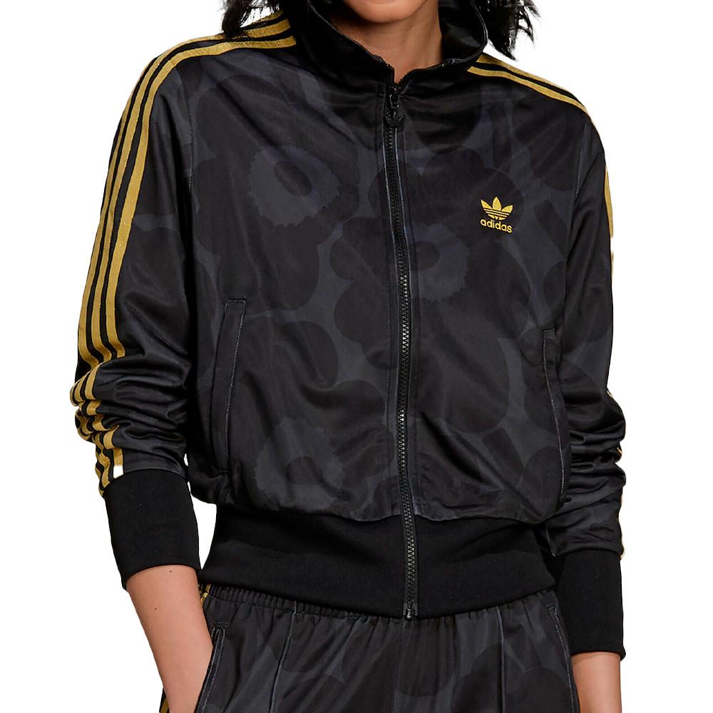 Adidas Veste de survêtement Noir Femme Adidas Marimekko