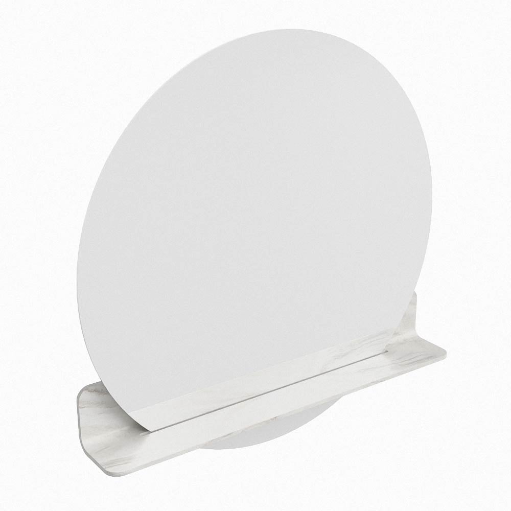 Mondiaz Spot spiegel rond Ø80cm met planchet ostra