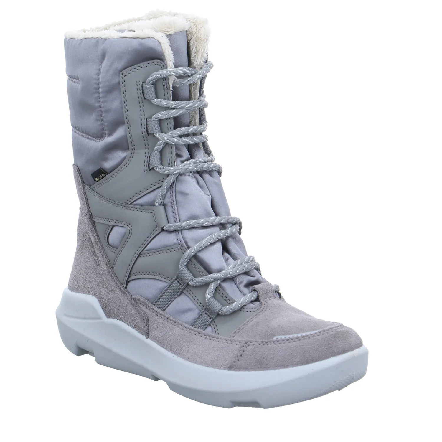 SUPERFIT Mädchen-Snowboot Membrane Silber Textil  Winterstiefel