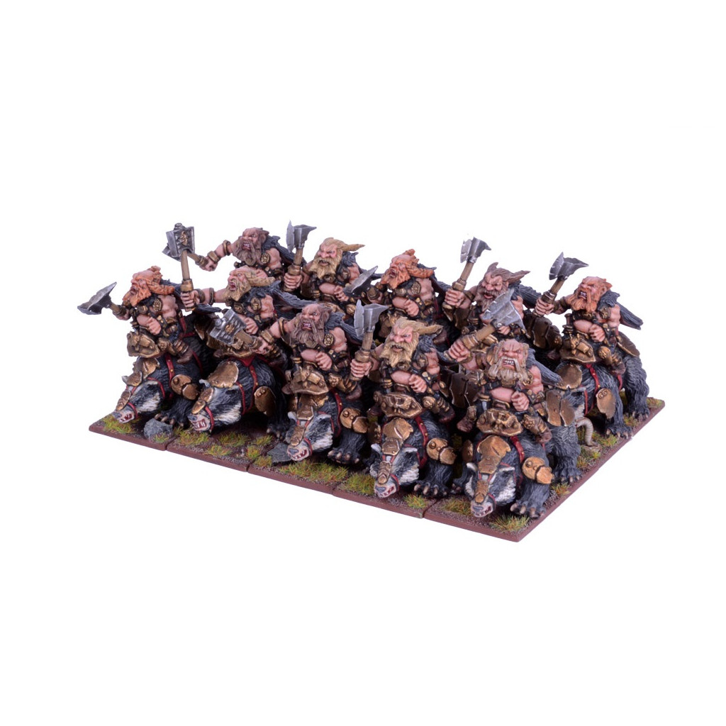 Kings of War - Régiment de Chevaucheurs de Brock Nains