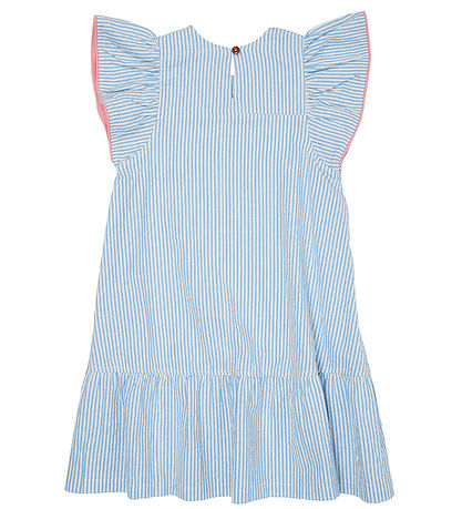 Copenhagen Colors Kleid - Sky Blue W. Cream Stripe W. Pink