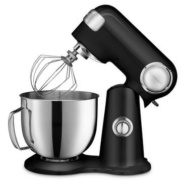 Batedeira de pedestal Precision Master de 5,5 litros, 12 velocidades, preta, com acessórios.