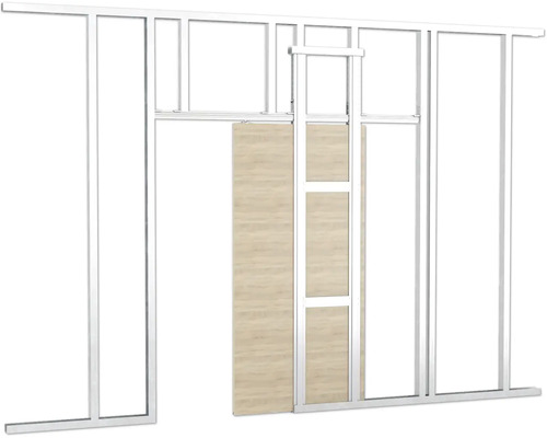 Knauf Pocket Kit Easy schuifdeursysteem voorgemonteerd voor CW 75