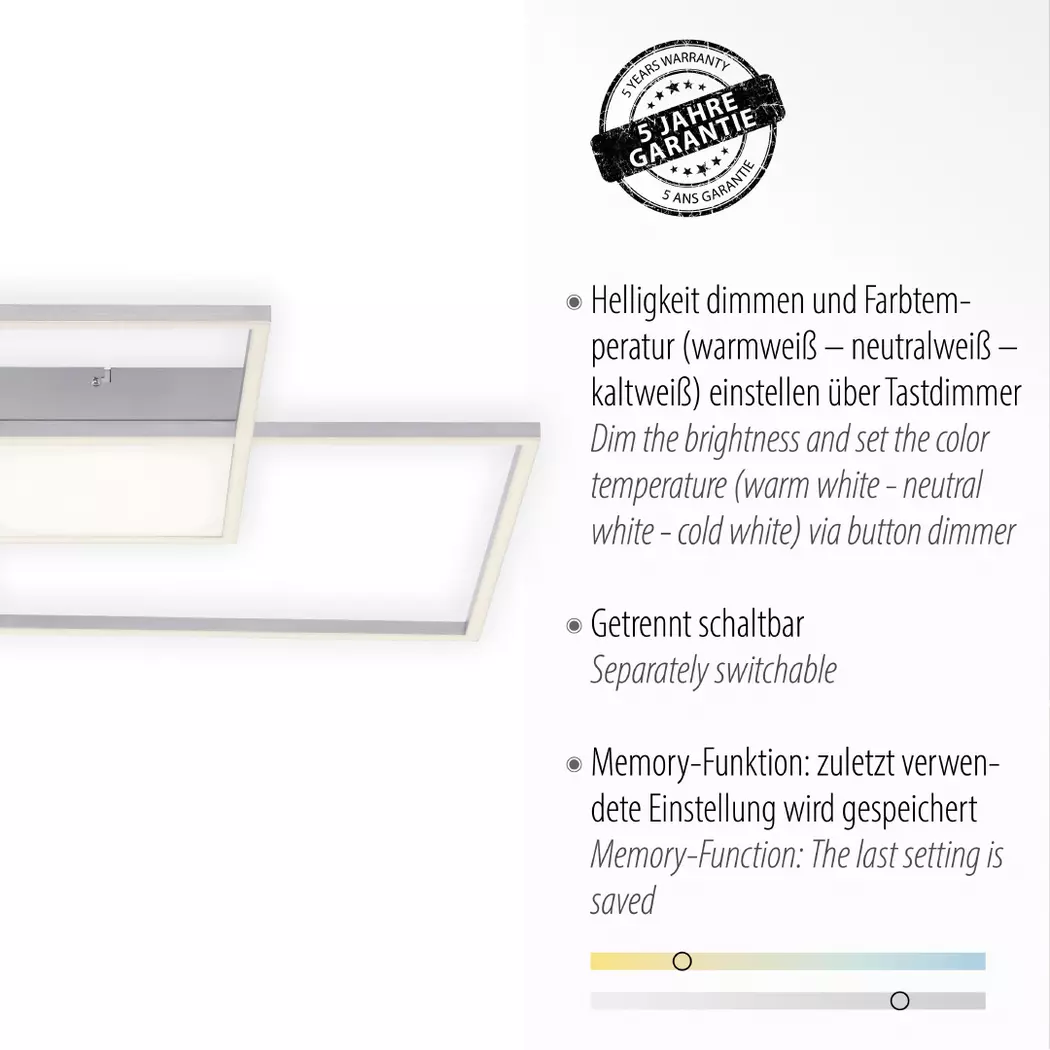 LED-Deckenleuchte Asmin
