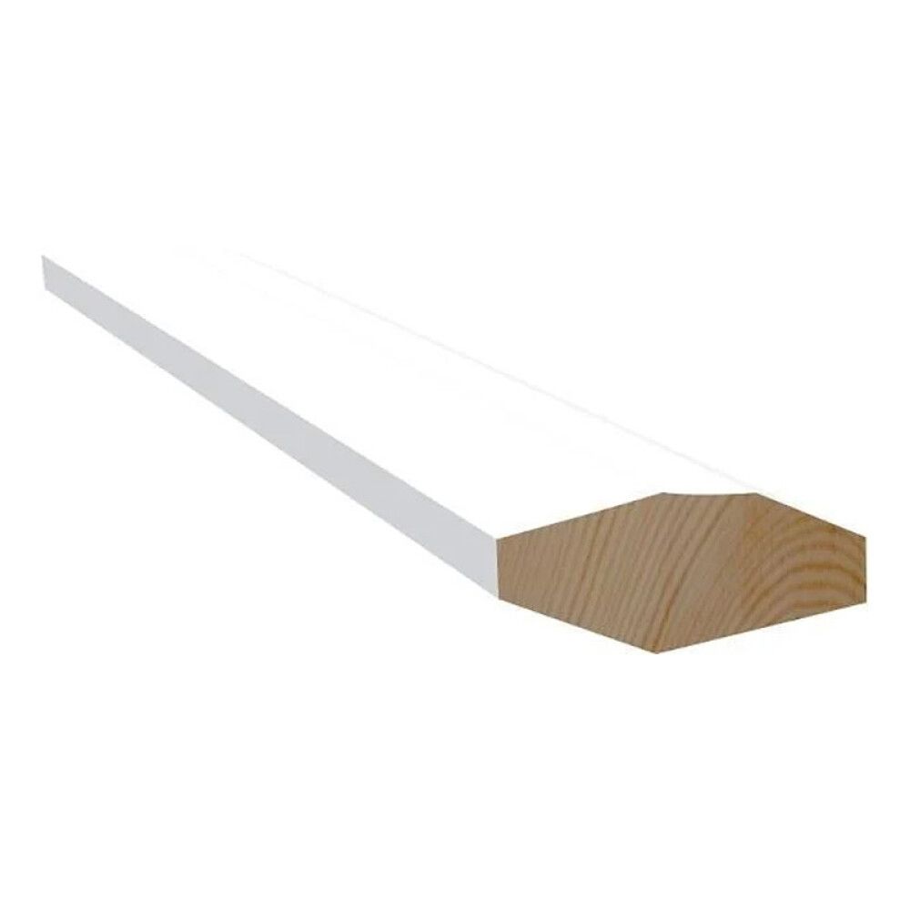 TAKLIST MOELVEN 14X40X4400MM HVIT