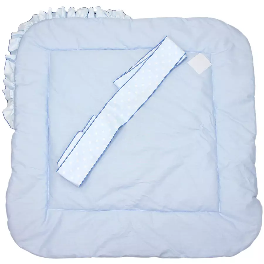 TupTam Unisex Baby Einschlagdecke mit Schleife blau