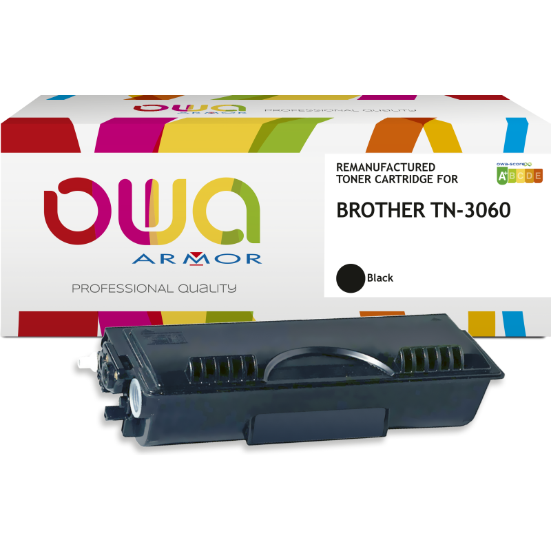 Toner remanufacturé OWA - haute capacité - Noir - pour BROTHER TN-3060