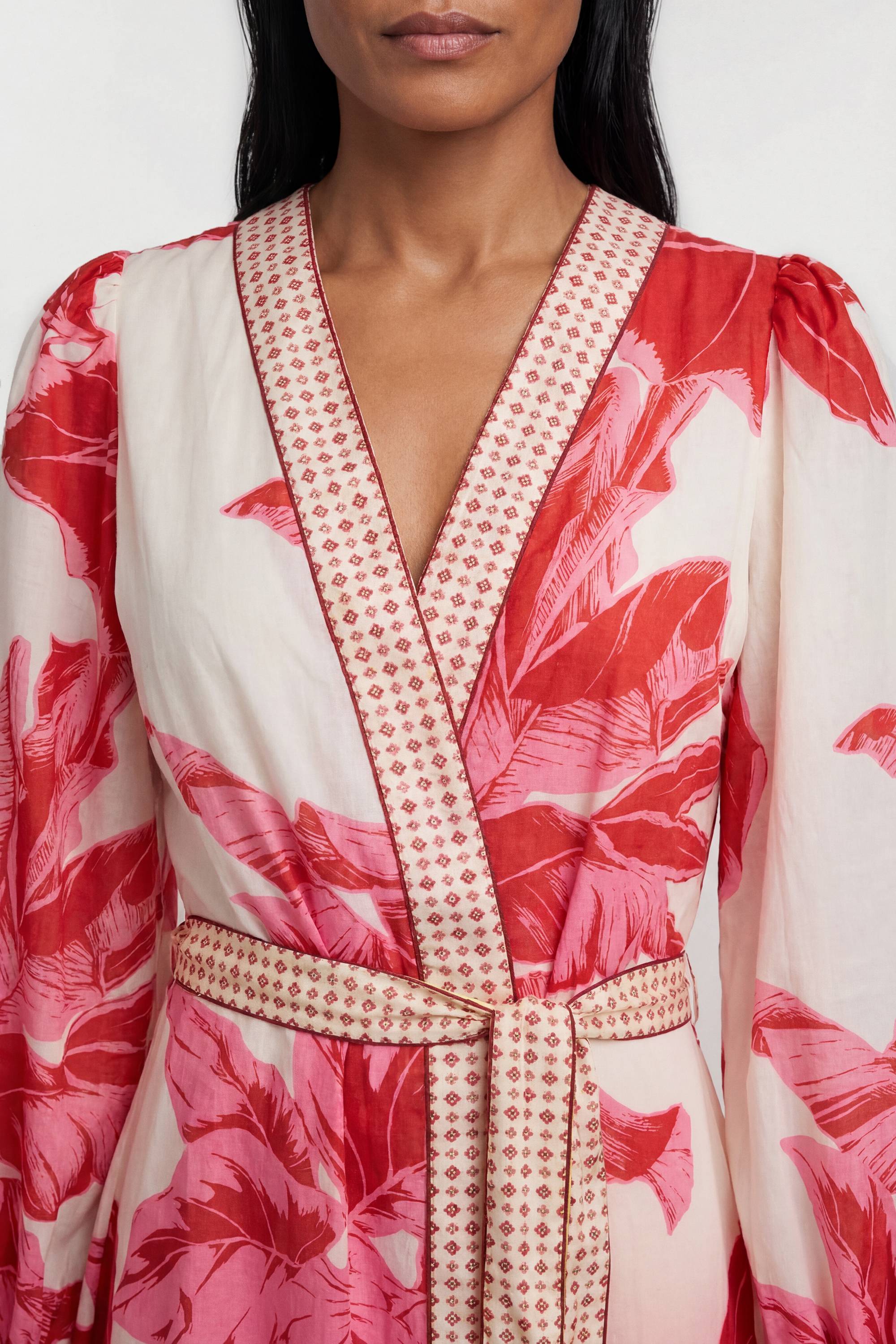 KarenMillen Robe De Plage Longue En Voile De Coton