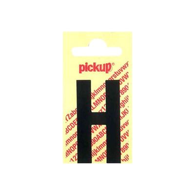 Pickup - Étiquette autocollante - 150 mm - Lettre H - noir mat