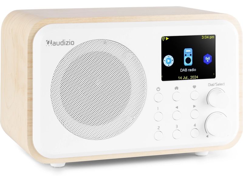 Audizio DAB  Radio Vicenza Weiss DAB  Radio mit Akku, Internet Radio und Bluetooth
