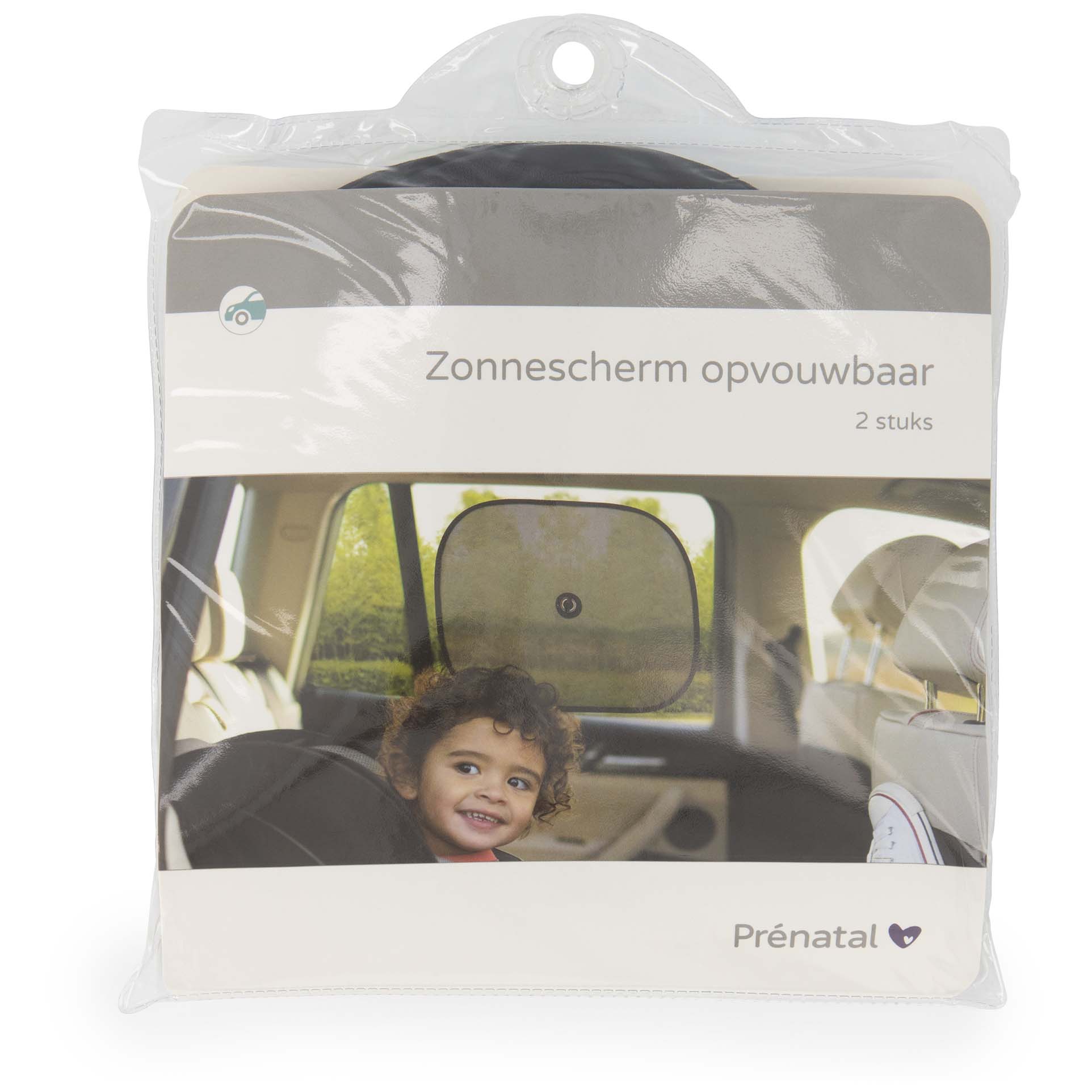 Prenatal zonneschermpjes opvouwbaar 2 stuks Black