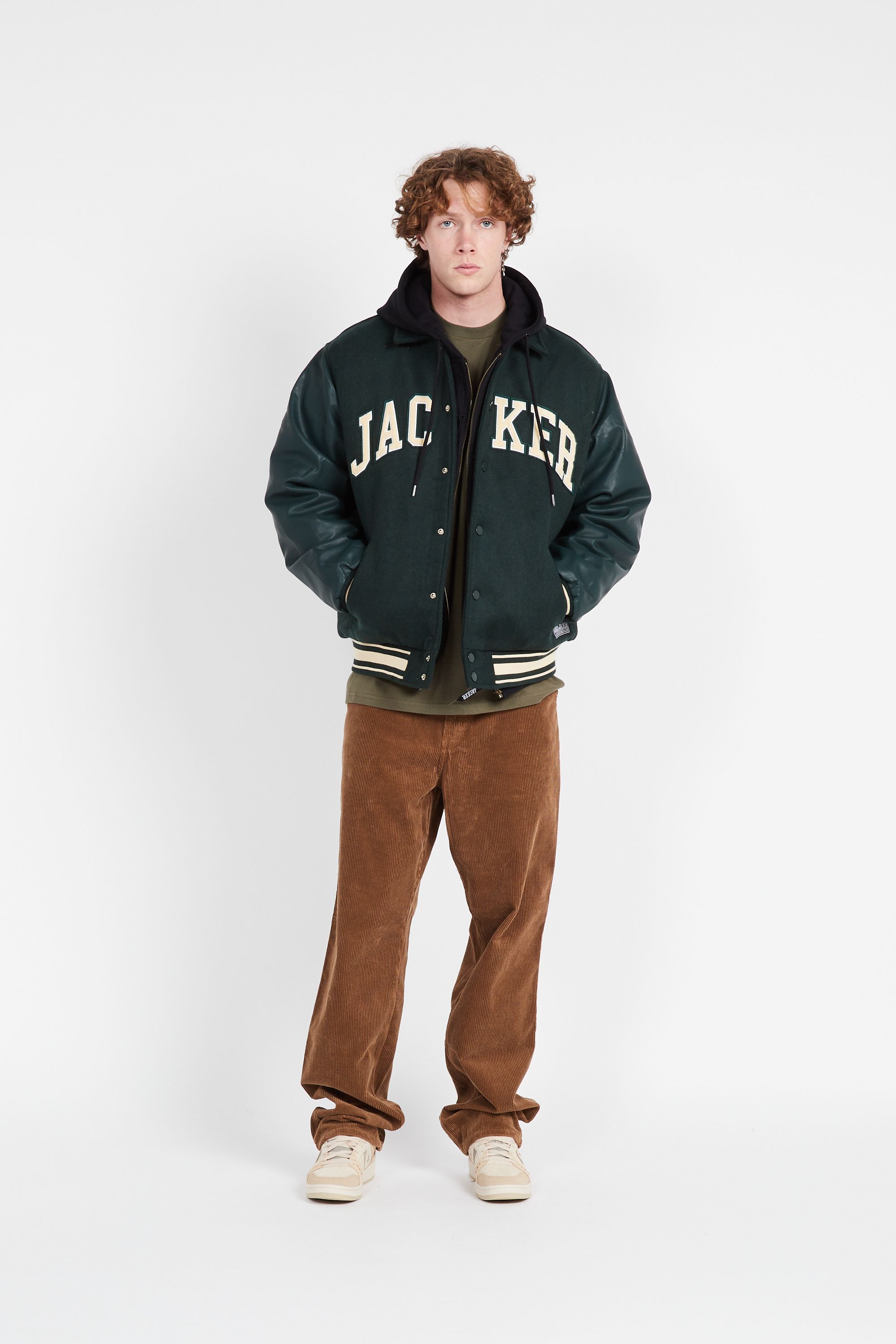 CARHARTT WIP Pantalon droit en velours SINGLE KNEE PANT Marron