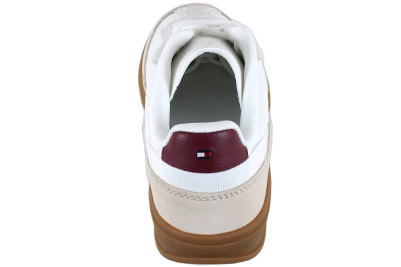 TOMMY HILFIGER TH HERITAGE CIURT SNEAKER LTHR WHITE
