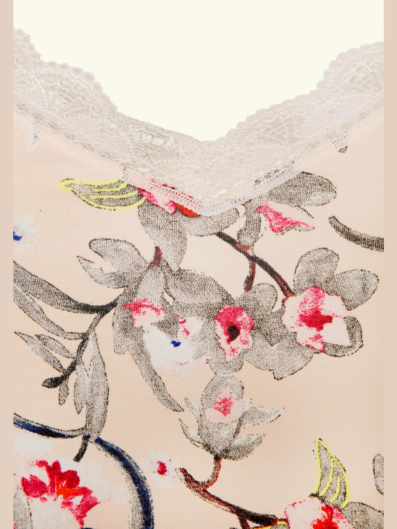 Déshabillé à motif floral