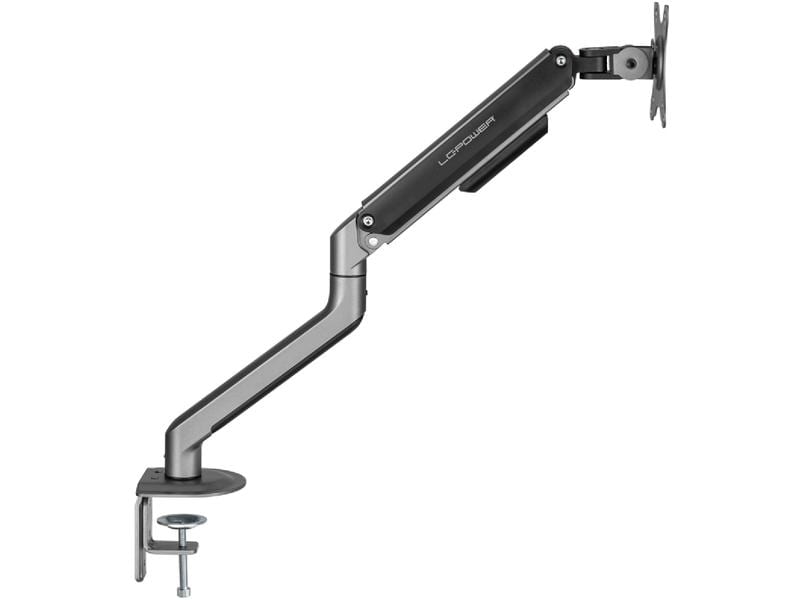 LC-Power Tischhalterung LC-EQ-A32B bis 9 kg – Schwarz Monitorarm für Monitore bis zu 32