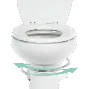 Dometic MasterFlush MF 7260 Elektrische Meeres- Rohwassertoilette 12 V