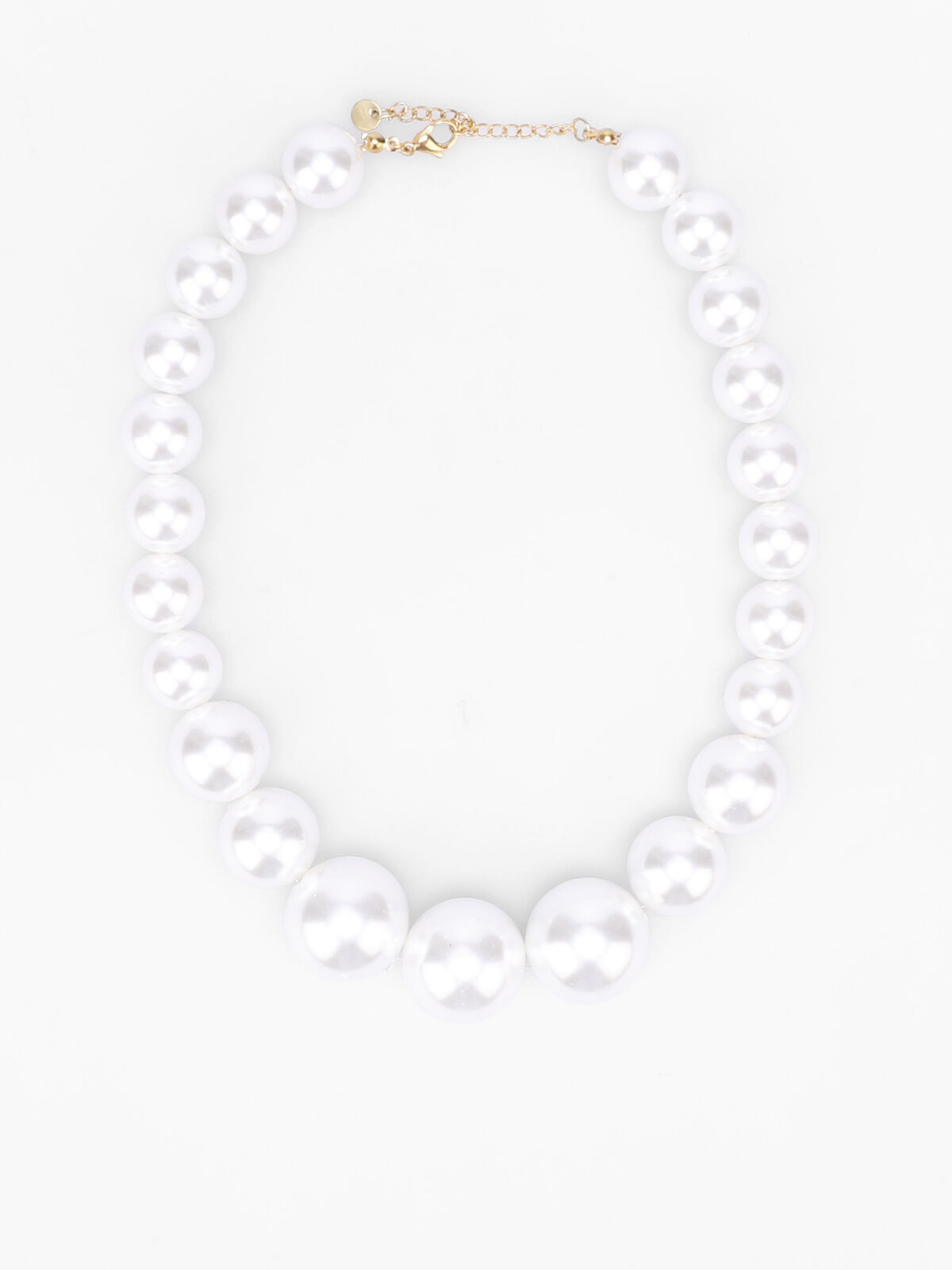 Collier en perles nacrées- Blanc
