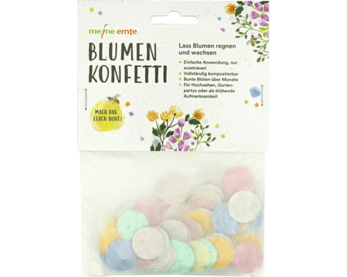 Mijn oogstbloem confetti Alpenaster Korenbloem Zonnehoed Dille mix ' Asters, korenbloem, zonnehoed (Coreopsis), vogeloog (Gilia), gipskruid, dille ' bloemzaden