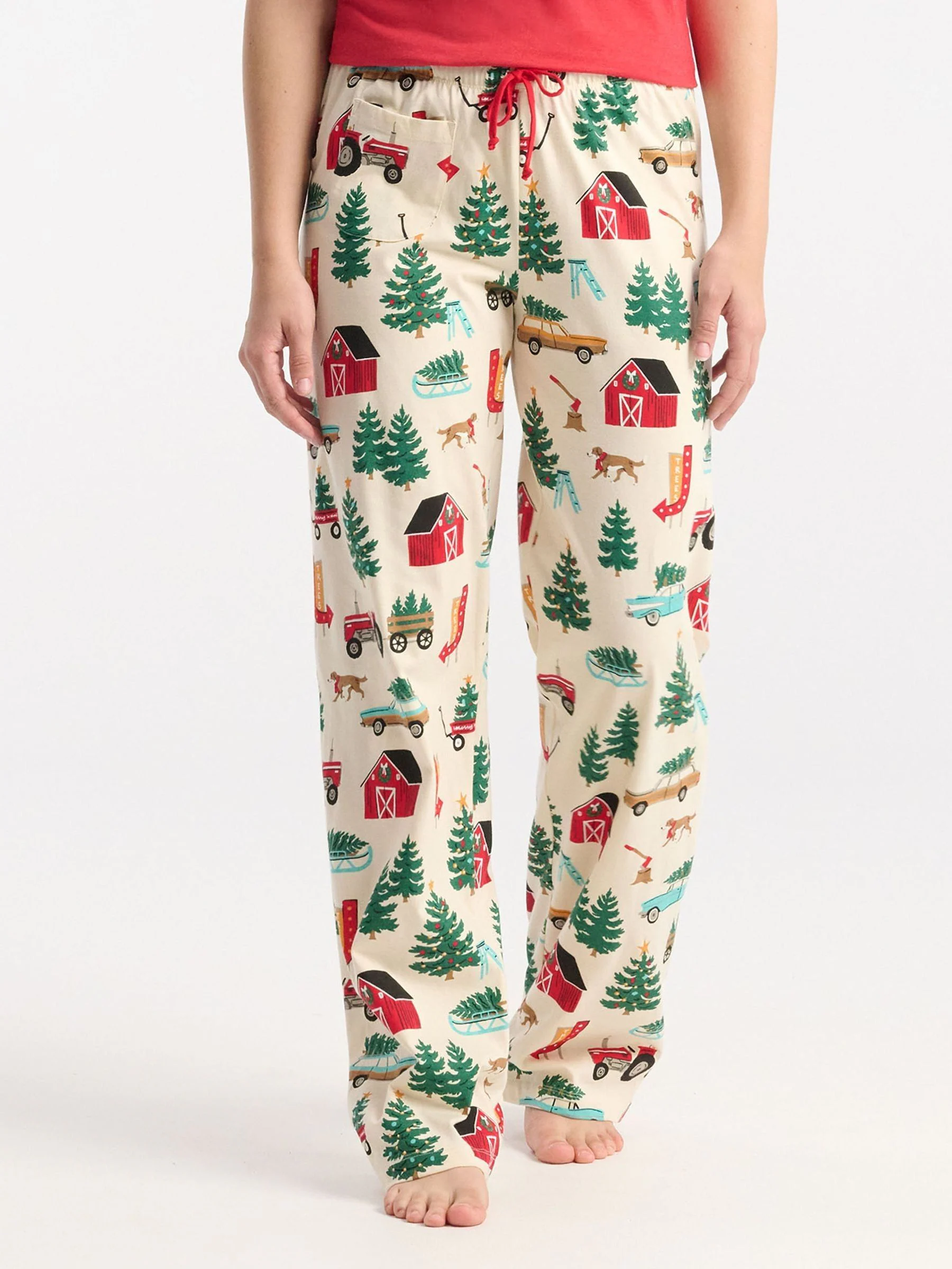 Hatley Natural Christmas Farm Pyjama Bottoms