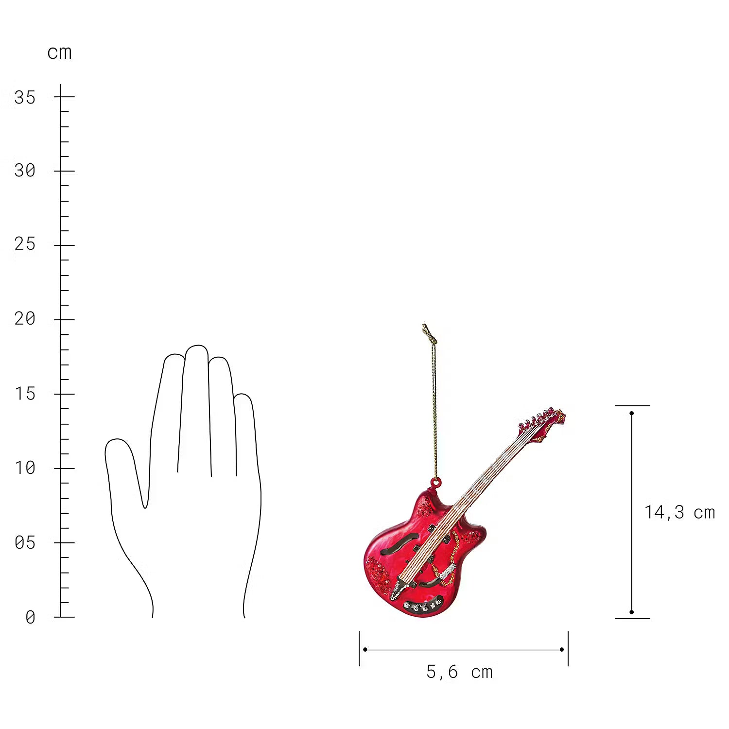 HANG ON Baumanhänger E-Gitarre