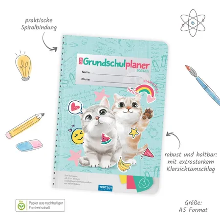 Trötsch Verlag Grundschulplaner - so sweet - 24/25, A5