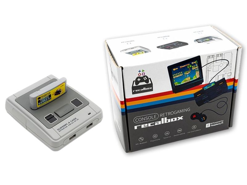 HutoPi Gaming Kit Raspberry Pi 4, 4 GB Retrogaming SNES Set Retrogaming-Konsole auf Raspberry Pi 4 Basis