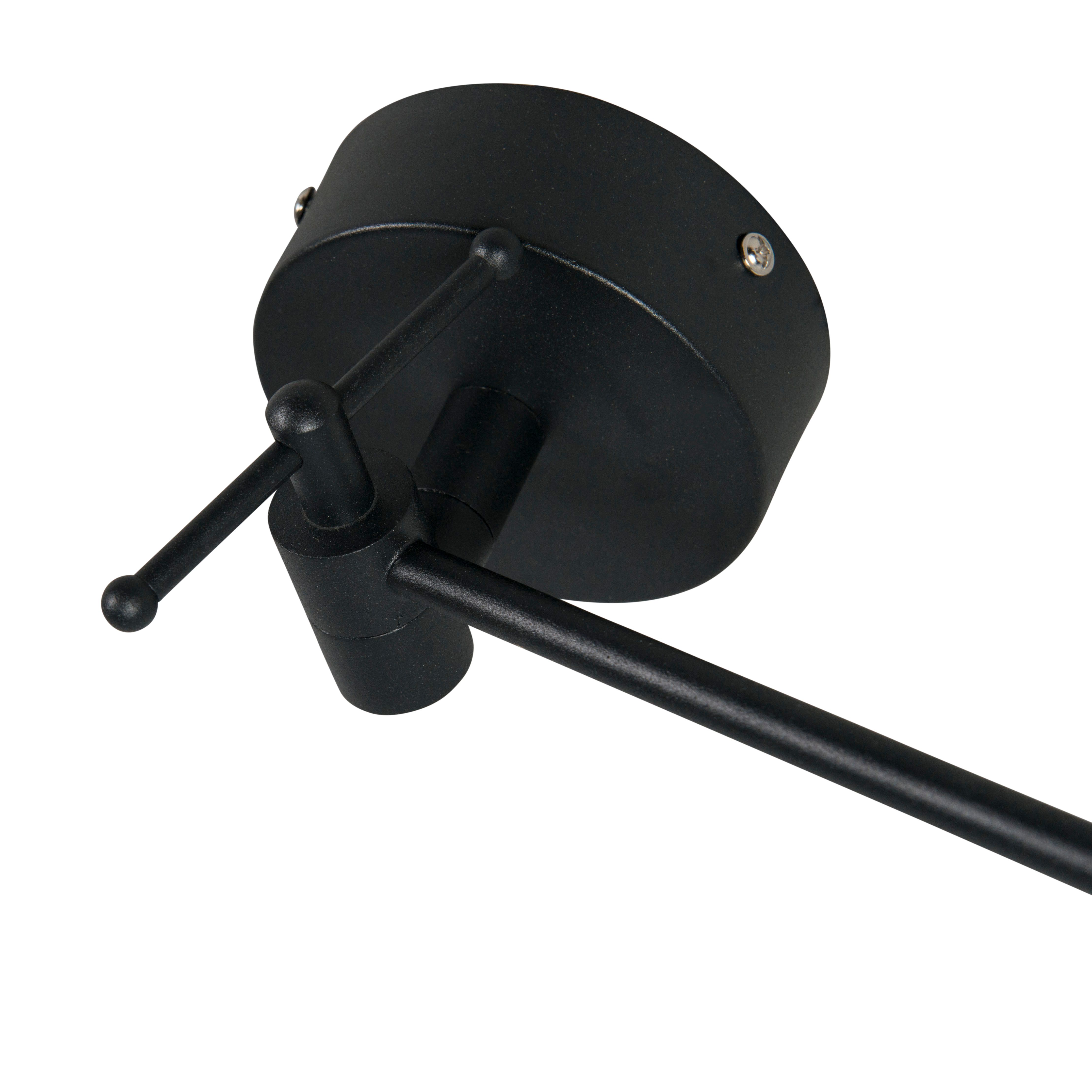 Moderne hanglamp zwart zonder kap - Blitz
