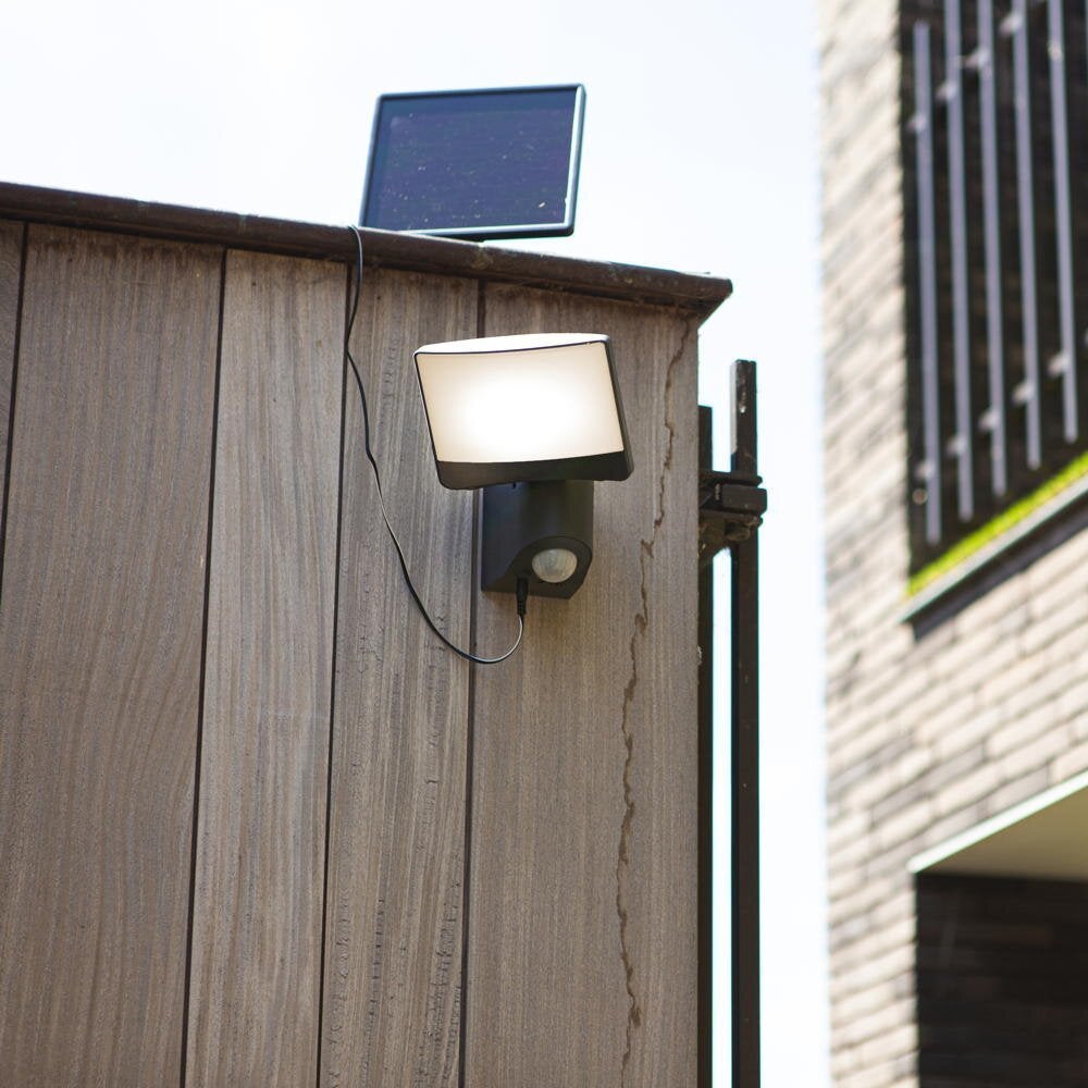 LED Solar Spot Sunshine in Antraciet 11W 800lm IP54 met bewegingsmelder