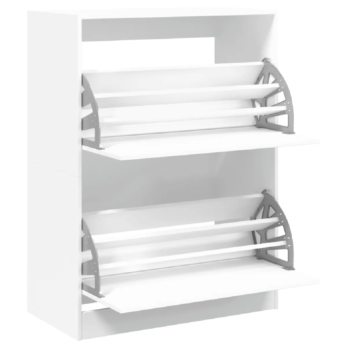 VIDAXL Armoire à chaussures 2 tiroirs - Blanc