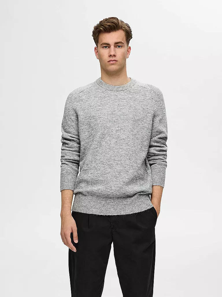 SELECTED Pullover SLHRAI  hellgrau