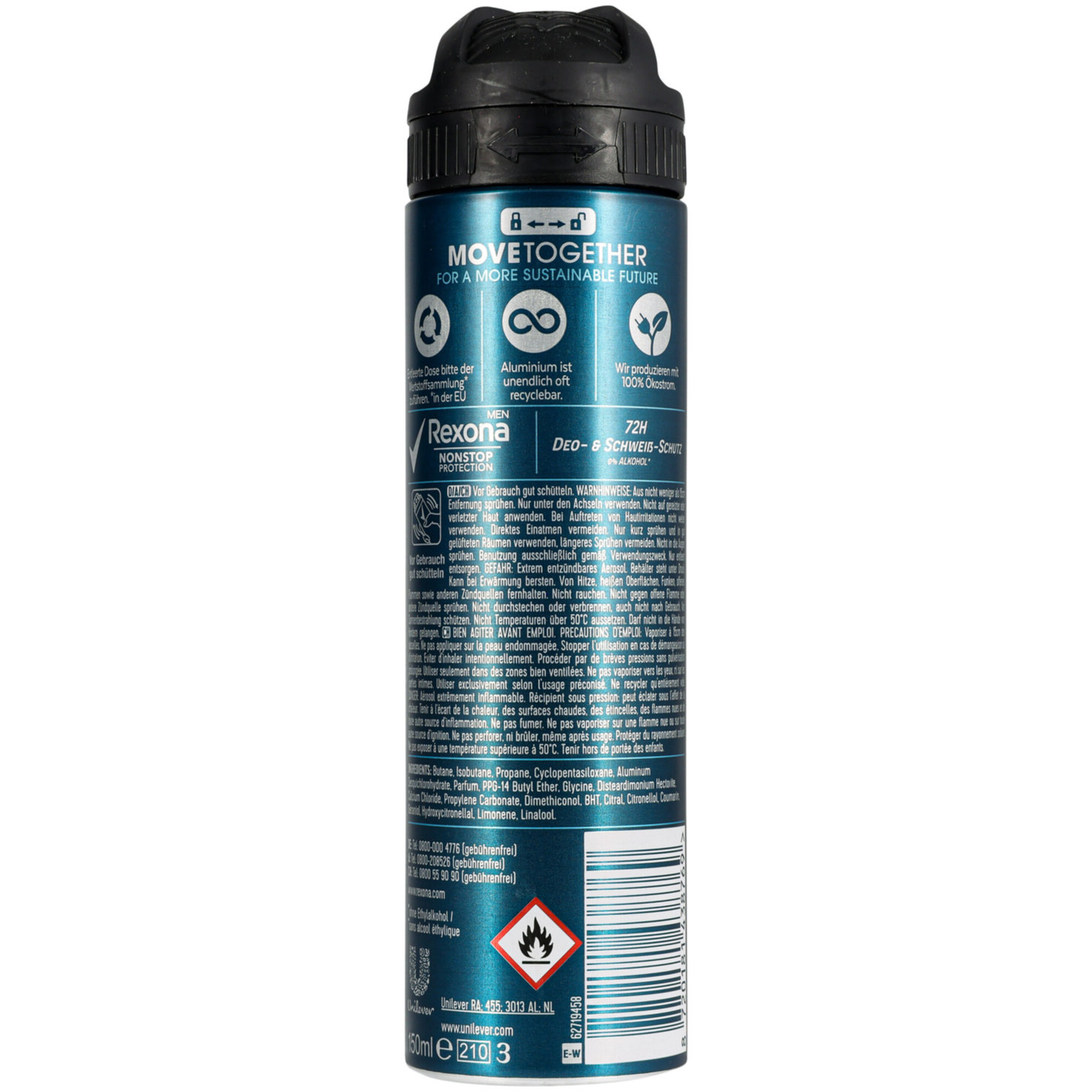 Rexona Men Nonstop Protection Deospray Anti-Transpirant Cobalt Dry 150ml