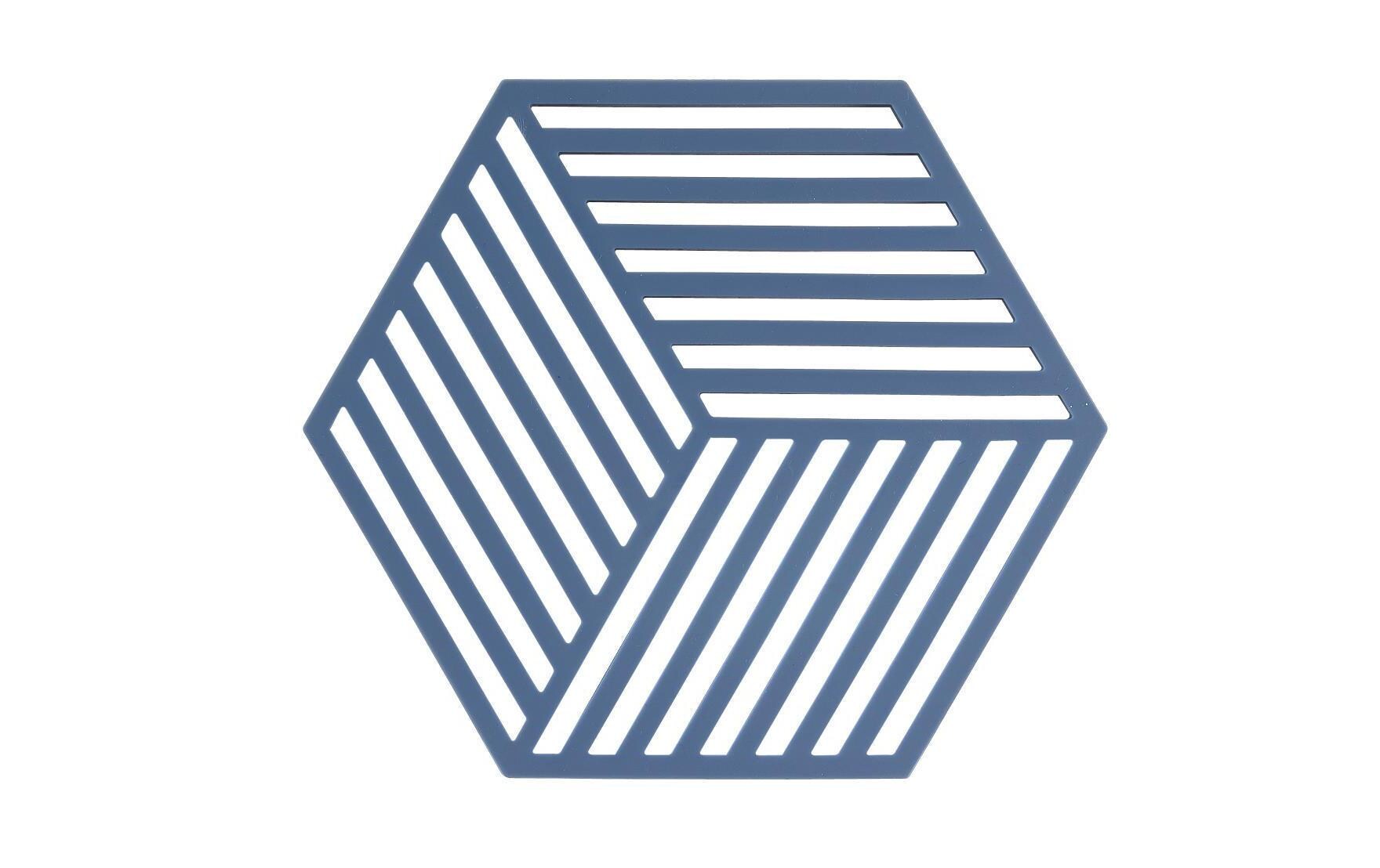 Topfuntersetzer Hexagon BlauPfannenuntersetzer